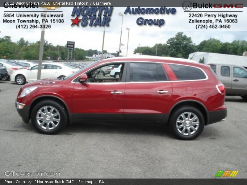 Crystal Red Tintcoat / Cashmere 2012 Buick Enclave AWD