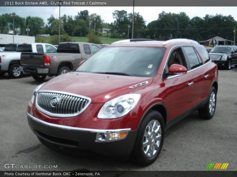Crystal Red Tintcoat / Cashmere 2012 Buick Enclave AWD