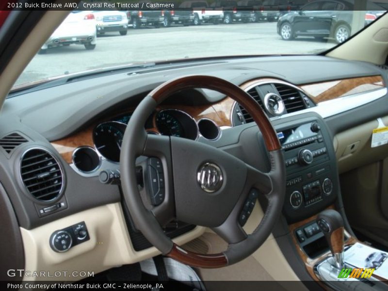 Crystal Red Tintcoat / Cashmere 2012 Buick Enclave AWD