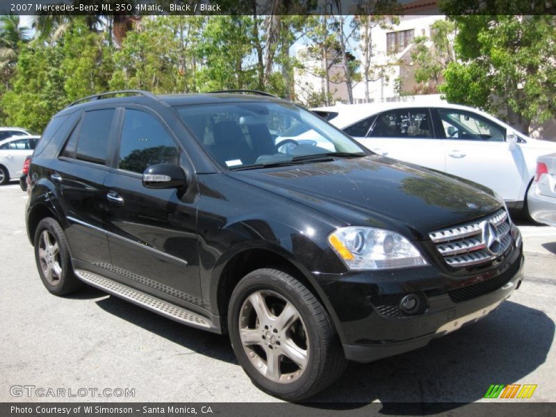 Black / Black 2007 Mercedes-Benz ML 350 4Matic