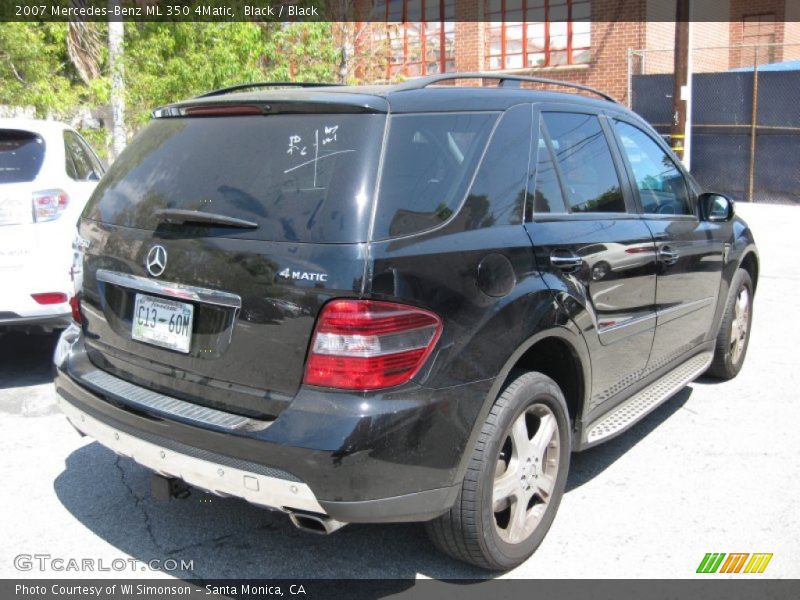 Black / Black 2007 Mercedes-Benz ML 350 4Matic