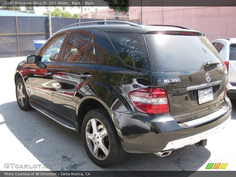 Black / Black 2007 Mercedes-Benz ML 350 4Matic