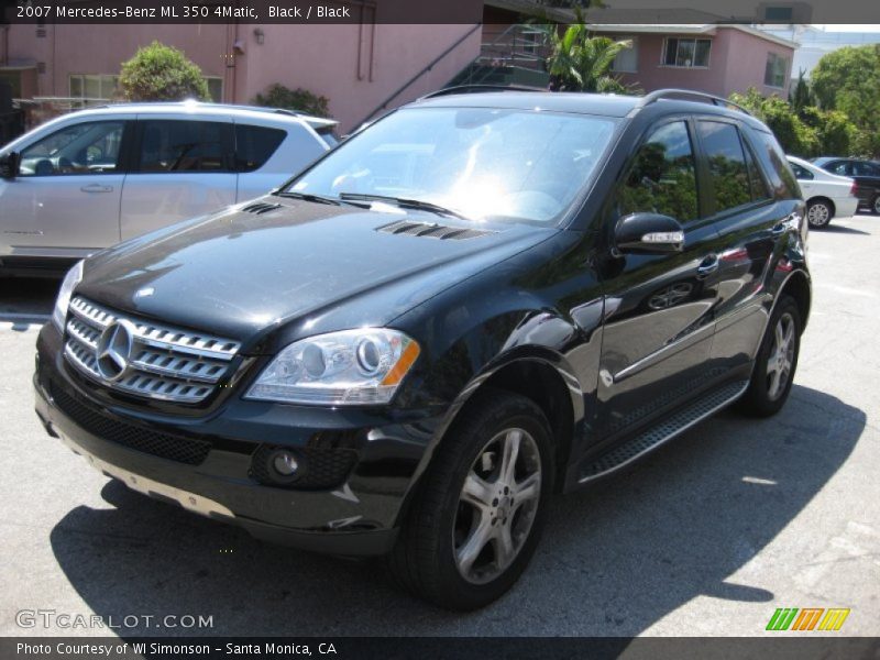 Black / Black 2007 Mercedes-Benz ML 350 4Matic
