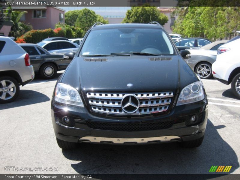 Black / Black 2007 Mercedes-Benz ML 350 4Matic