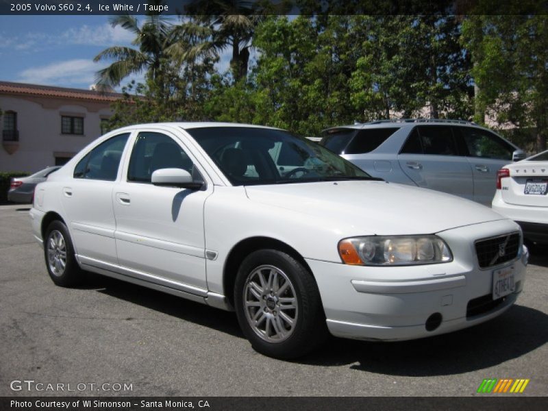 Ice White / Taupe 2005 Volvo S60 2.4