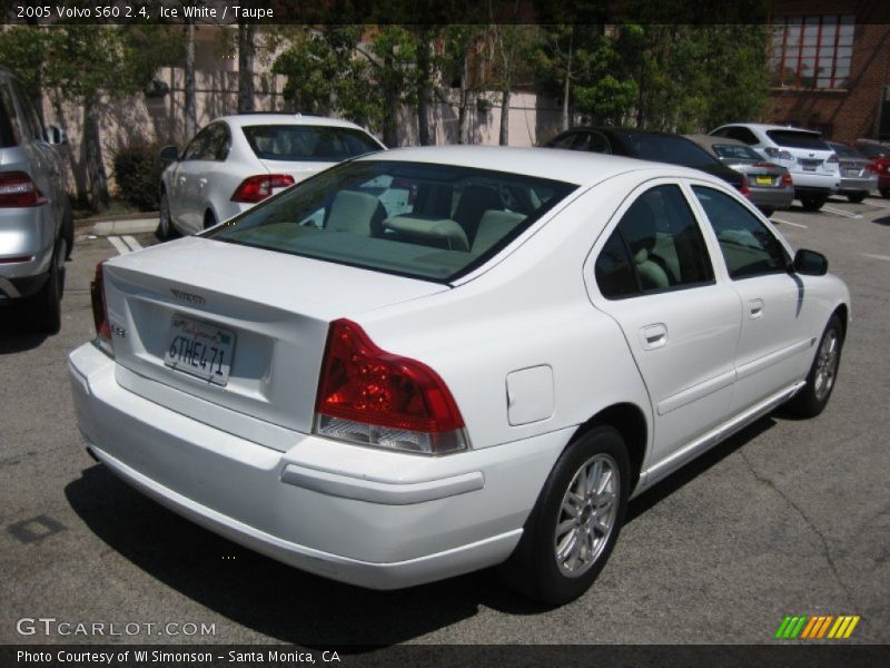 Ice White / Taupe 2005 Volvo S60 2.4