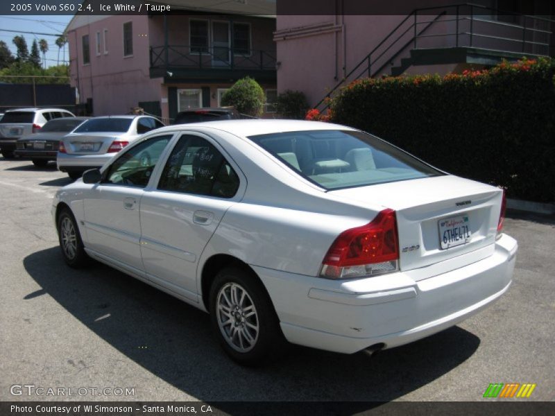 Ice White / Taupe 2005 Volvo S60 2.4