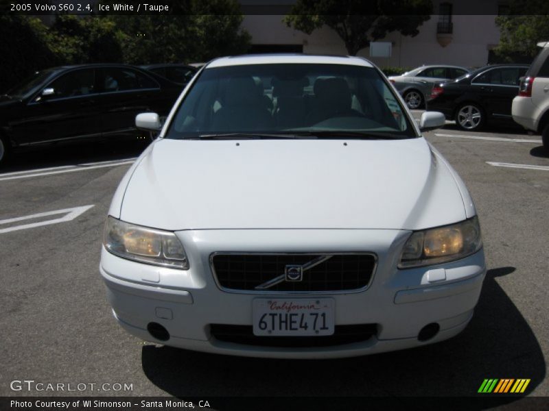 Ice White / Taupe 2005 Volvo S60 2.4