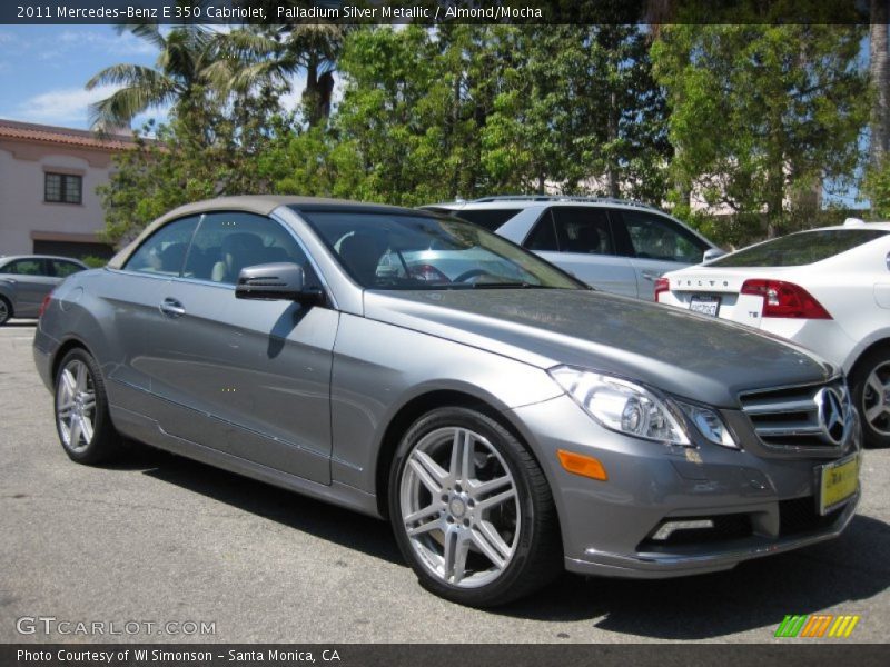 Palladium Silver Metallic / Almond/Mocha 2011 Mercedes-Benz E 350 Cabriolet