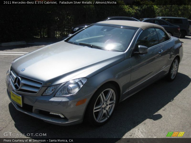Palladium Silver Metallic / Almond/Mocha 2011 Mercedes-Benz E 350 Cabriolet