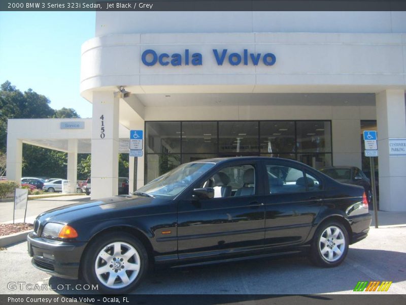 Jet Black / Grey 2000 BMW 3 Series 323i Sedan