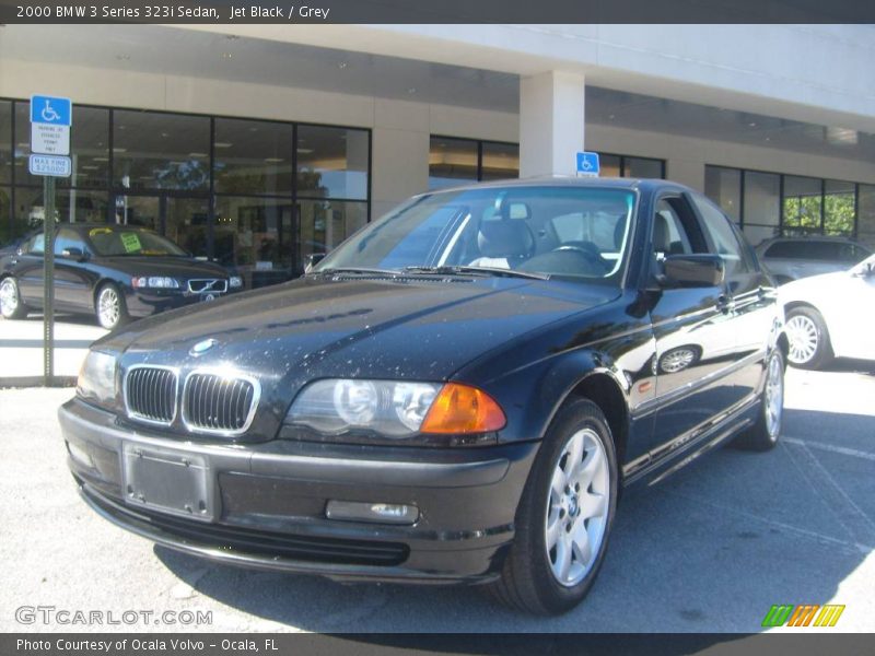 Jet Black / Grey 2000 BMW 3 Series 323i Sedan
