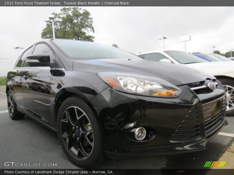 Tuxedo Black Metallic / Charcoal Black 2012 Ford Focus Titanium Sedan