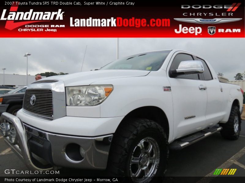 Super White / Graphite Gray 2007 Toyota Tundra SR5 TRD Double Cab