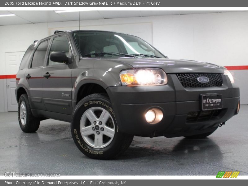 Dark Shadow Grey Metallic / Medium/Dark Flint Grey 2005 Ford Escape Hybrid 4WD