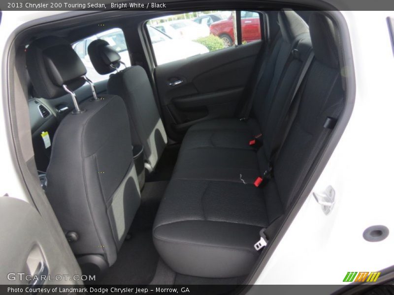 Bright White / Black 2013 Chrysler 200 Touring Sedan
