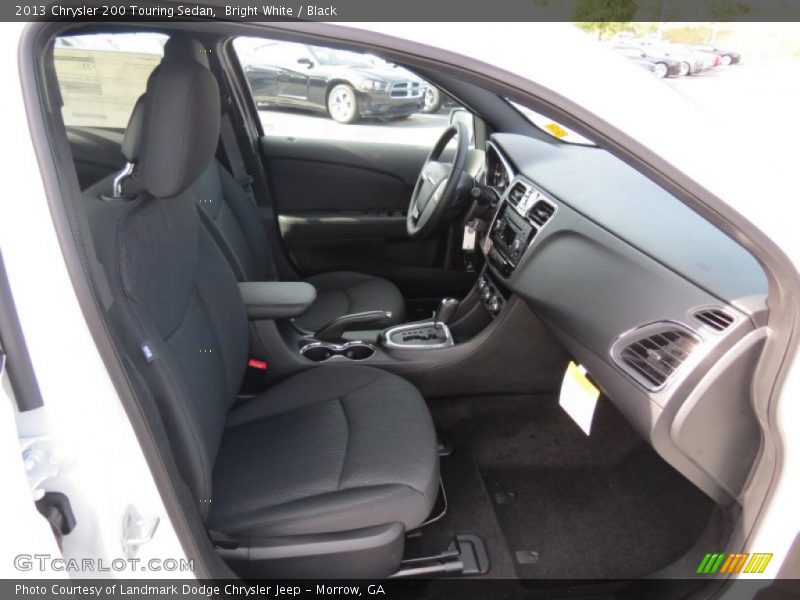 Bright White / Black 2013 Chrysler 200 Touring Sedan