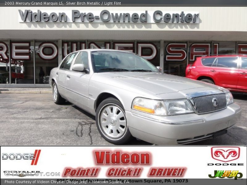 Silver Birch Metallic / Light Flint 2003 Mercury Grand Marquis LS