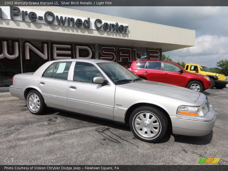 Silver Birch Metallic / Light Flint 2003 Mercury Grand Marquis LS