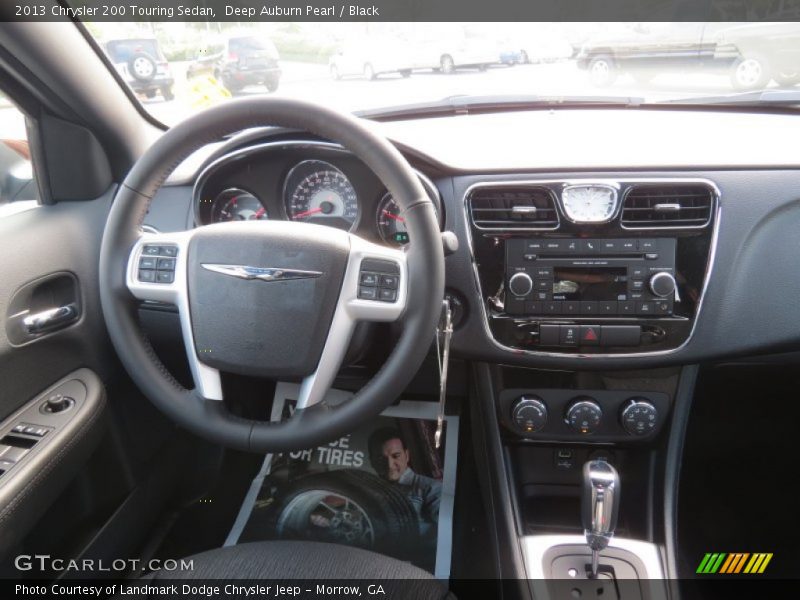 Deep Auburn Pearl / Black 2013 Chrysler 200 Touring Sedan
