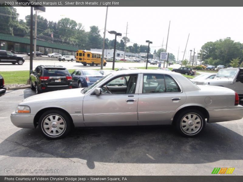 Silver Birch Metallic / Light Flint 2003 Mercury Grand Marquis LS
