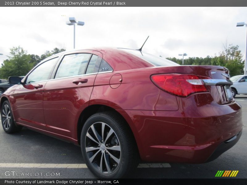 Deep Cherry Red Crystal Pearl / Black 2013 Chrysler 200 S Sedan