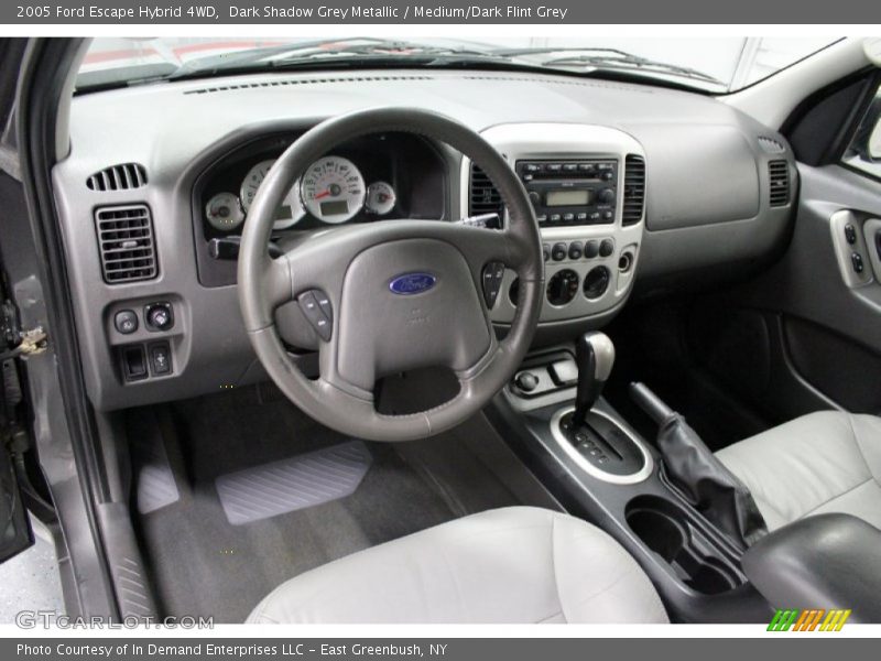 Dark Shadow Grey Metallic / Medium/Dark Flint Grey 2005 Ford Escape Hybrid 4WD