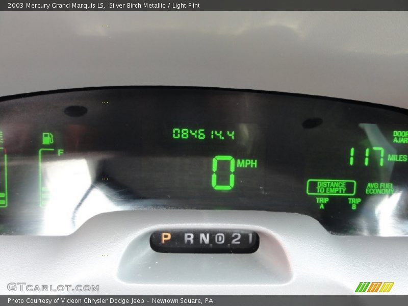Silver Birch Metallic / Light Flint 2003 Mercury Grand Marquis LS