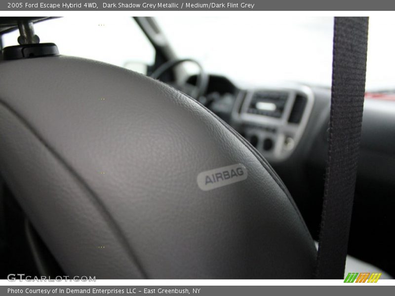 Dark Shadow Grey Metallic / Medium/Dark Flint Grey 2005 Ford Escape Hybrid 4WD