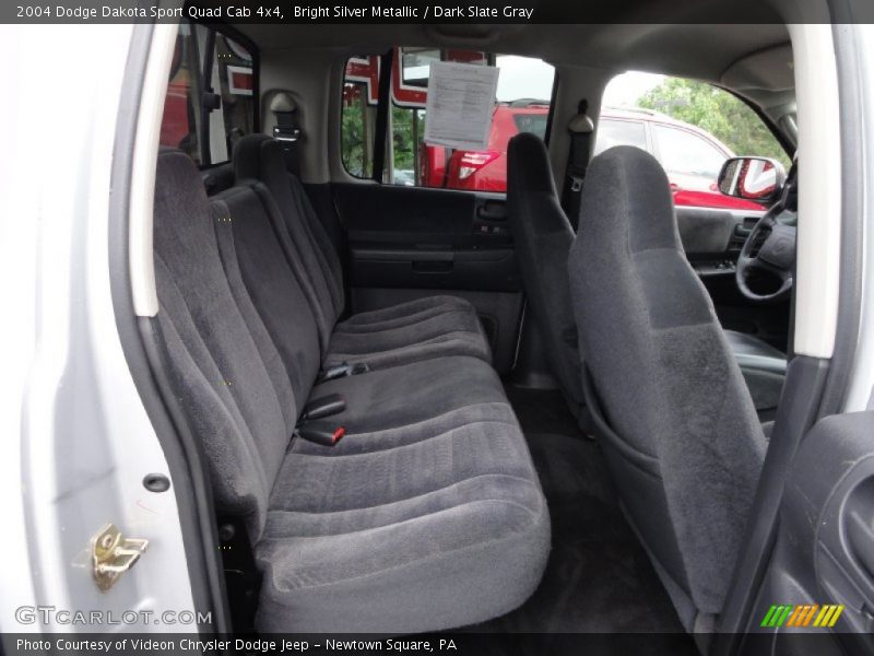 Bright Silver Metallic / Dark Slate Gray 2004 Dodge Dakota Sport Quad Cab 4x4