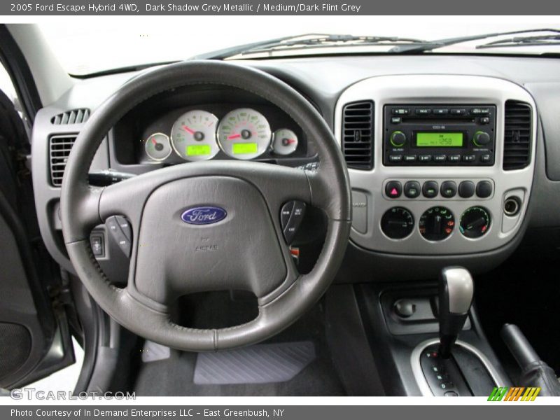 Dark Shadow Grey Metallic / Medium/Dark Flint Grey 2005 Ford Escape Hybrid 4WD