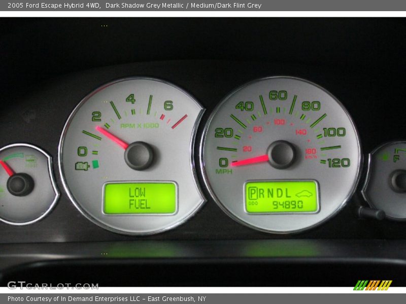 Dark Shadow Grey Metallic / Medium/Dark Flint Grey 2005 Ford Escape Hybrid 4WD