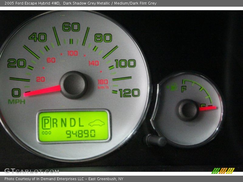 Dark Shadow Grey Metallic / Medium/Dark Flint Grey 2005 Ford Escape Hybrid 4WD