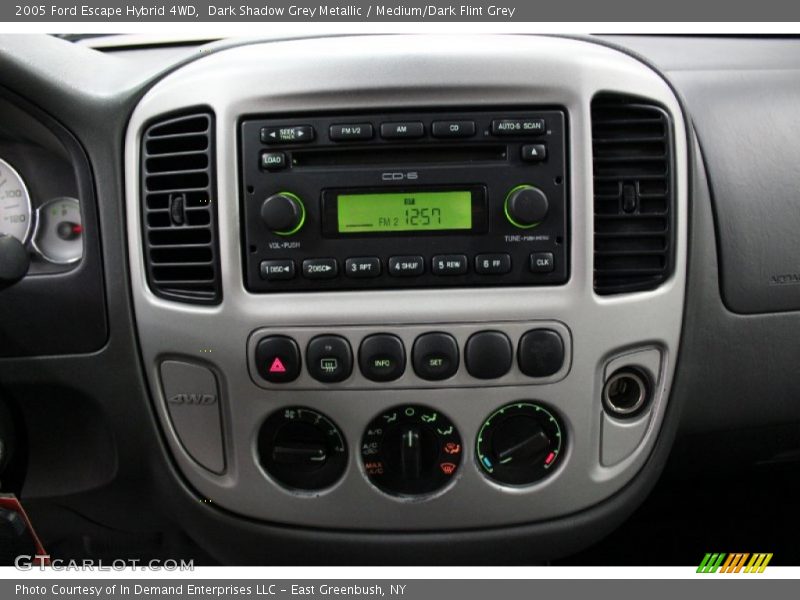 Dark Shadow Grey Metallic / Medium/Dark Flint Grey 2005 Ford Escape Hybrid 4WD