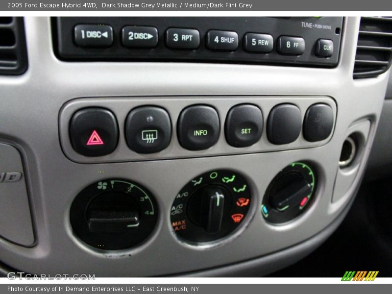 Dark Shadow Grey Metallic / Medium/Dark Flint Grey 2005 Ford Escape Hybrid 4WD