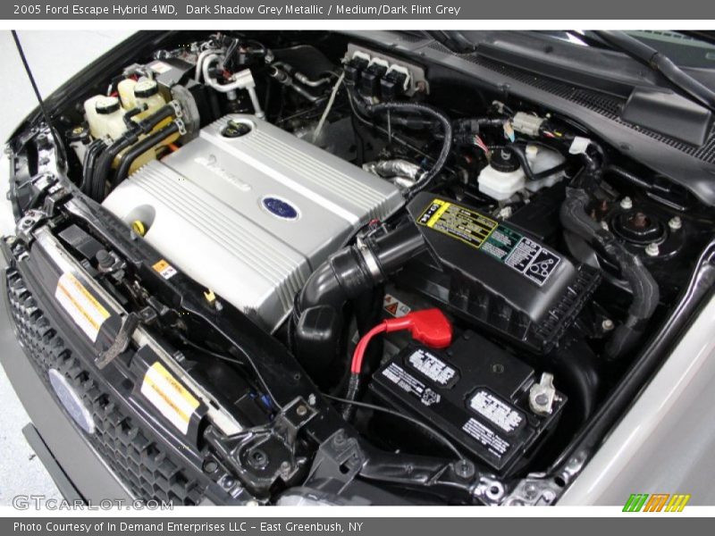 Dark Shadow Grey Metallic / Medium/Dark Flint Grey 2005 Ford Escape Hybrid 4WD