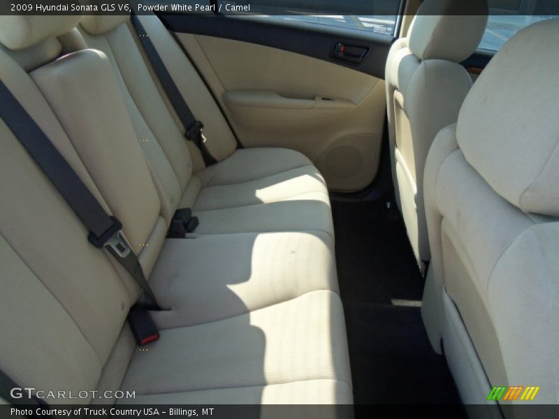 Powder White Pearl / Camel 2009 Hyundai Sonata GLS V6