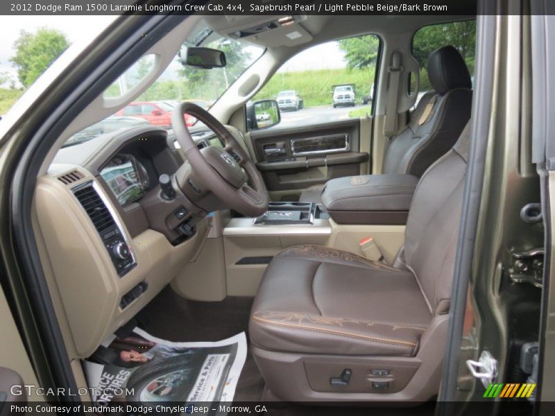 Front Seat of 2012 Ram 1500 Laramie Longhorn Crew Cab 4x4