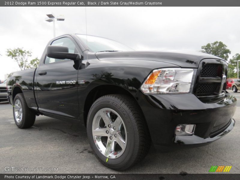Black / Dark Slate Gray/Medium Graystone 2012 Dodge Ram 1500 Express Regular Cab