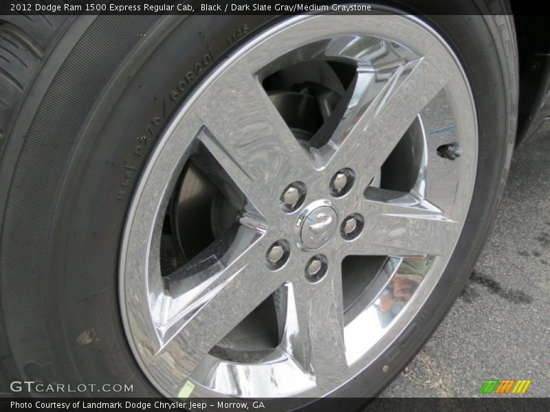Black / Dark Slate Gray/Medium Graystone 2012 Dodge Ram 1500 Express Regular Cab