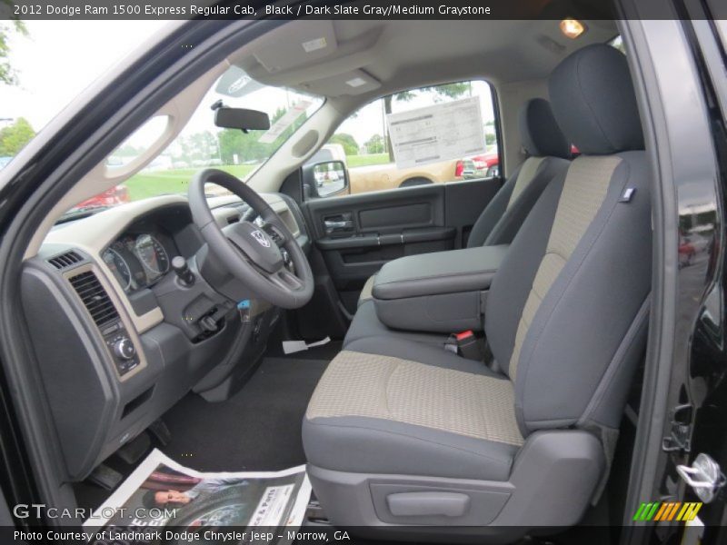 Black / Dark Slate Gray/Medium Graystone 2012 Dodge Ram 1500 Express Regular Cab