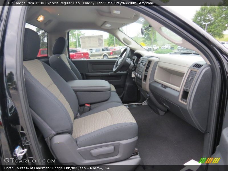 Black / Dark Slate Gray/Medium Graystone 2012 Dodge Ram 1500 Express Regular Cab