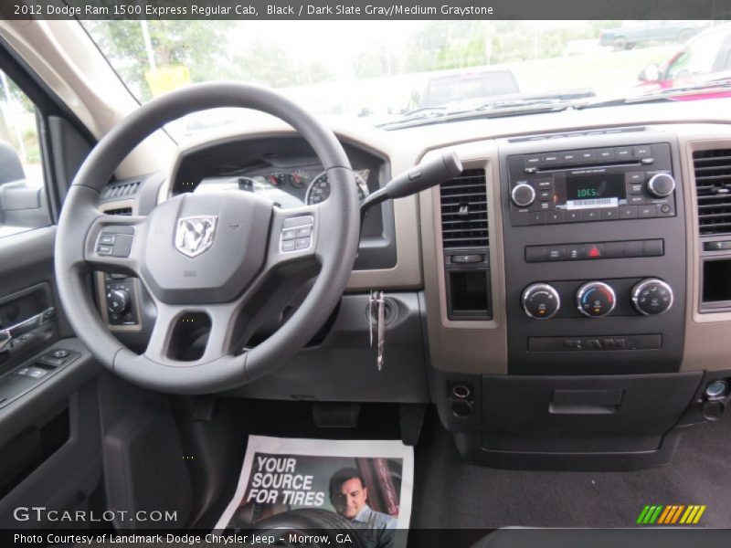 Black / Dark Slate Gray/Medium Graystone 2012 Dodge Ram 1500 Express Regular Cab
