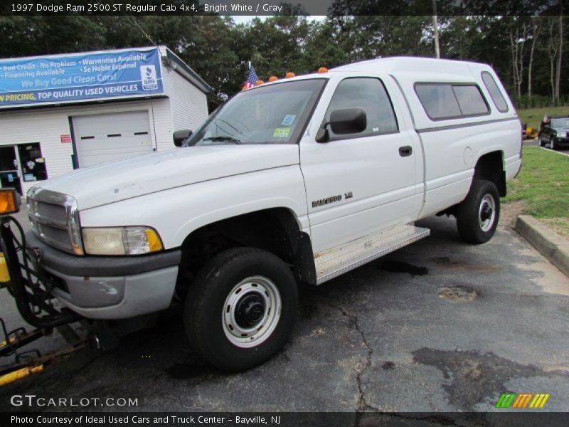 Bright White / Gray 1997 Dodge Ram 2500 ST Regular Cab 4x4