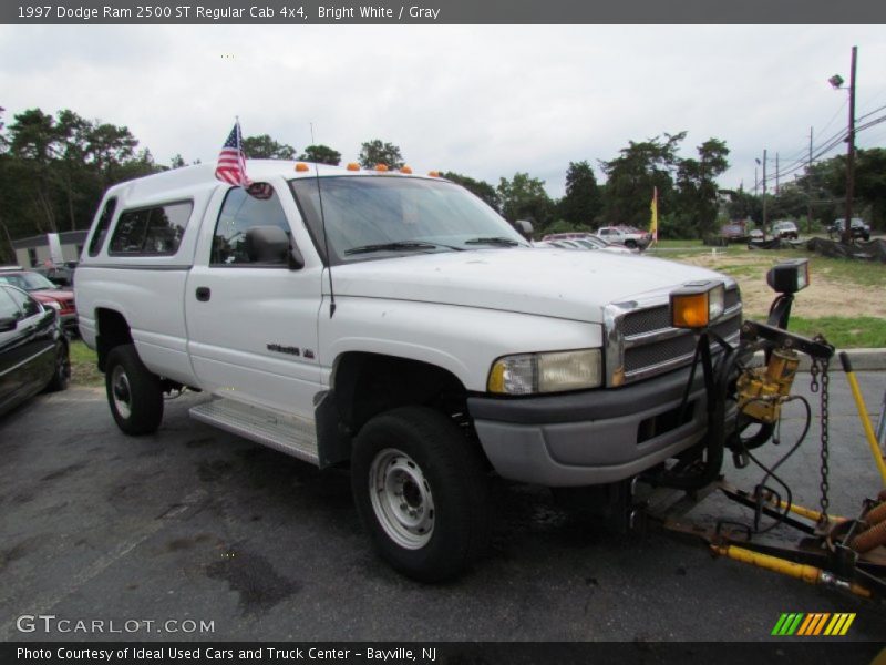 Bright White / Gray 1997 Dodge Ram 2500 ST Regular Cab 4x4