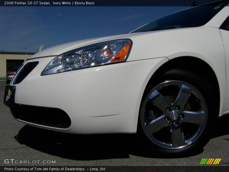 Ivory White / Ebony Black 2008 Pontiac G6 GT Sedan