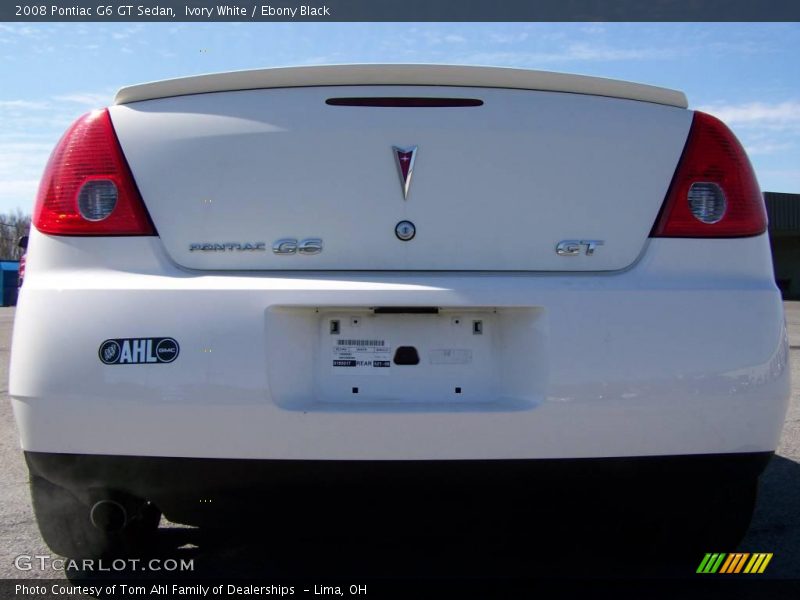 Ivory White / Ebony Black 2008 Pontiac G6 GT Sedan