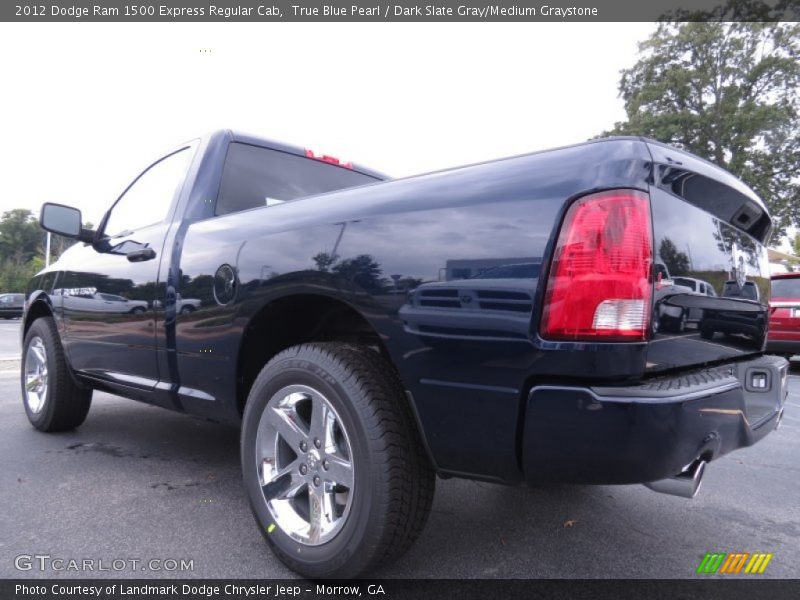 True Blue Pearl / Dark Slate Gray/Medium Graystone 2012 Dodge Ram 1500 Express Regular Cab