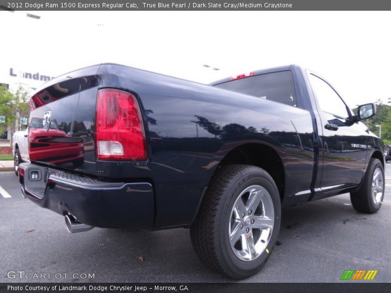 True Blue Pearl / Dark Slate Gray/Medium Graystone 2012 Dodge Ram 1500 Express Regular Cab