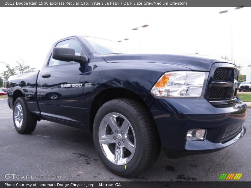 True Blue Pearl / Dark Slate Gray/Medium Graystone 2012 Dodge Ram 1500 Express Regular Cab
